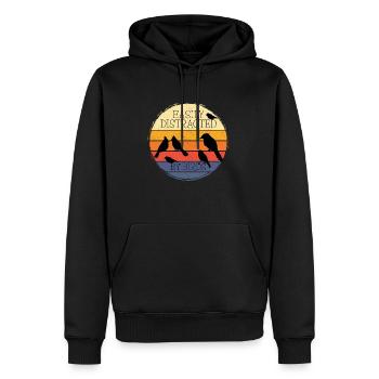 Vögel lassen sich leicht von Vögeln ablenken - Männer Premium Bio Hoodie - Schwarz - Vorne - Nico (187cm)