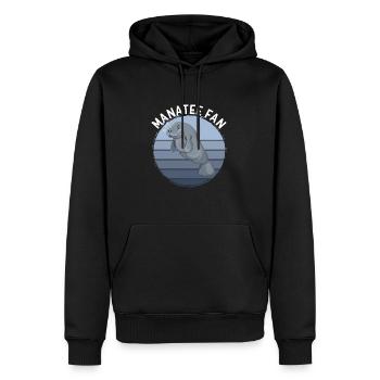 Seekuh-Fan - Männer Premium Bio Hoodie - Schwarz - Vorne - Nico (187cm)