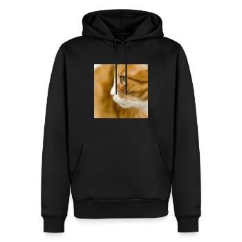 9C2ADDEF 9EDB 454F 8B69 6751ED910780 - Sweat à capuche Premium bio Homme - noir - Devant - Nico (187cm)