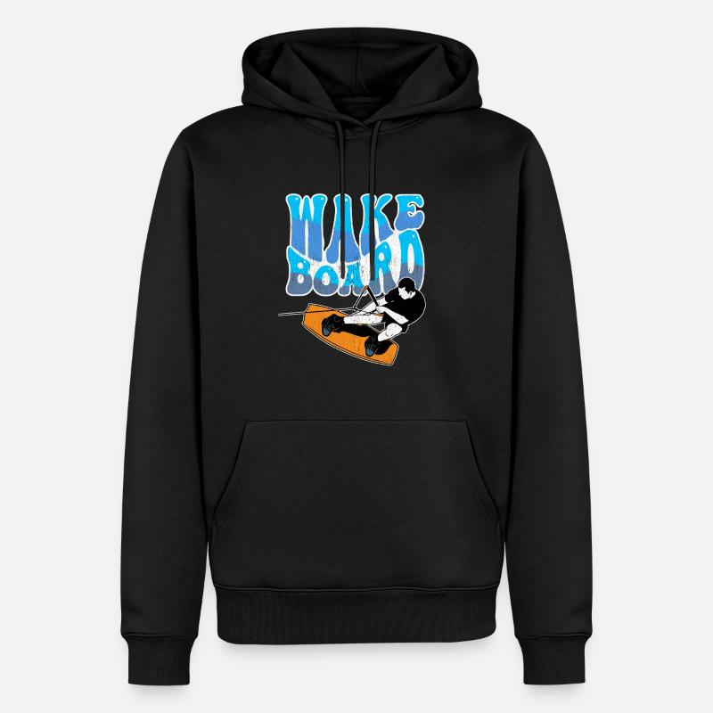 Wakeboarden Wakeboard - Männer Premium Bio Hoodie - Schwarz