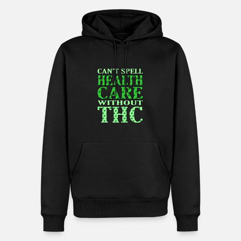 Cannabis - Sweat à capuche Premium bio Homme - noir