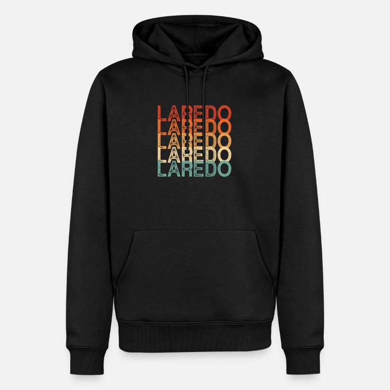 Laredo Texas - Sweat à capuche Premium bio Homme - noir