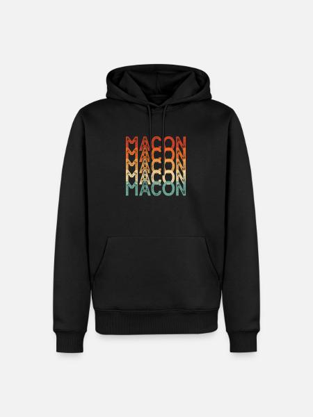 Makon - Männer Premium Bio Hoodie - Schwarz