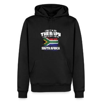 Südafrika - Männer Premium Bio Hoodie - Schwarz - Vorne - Nico (187cm)