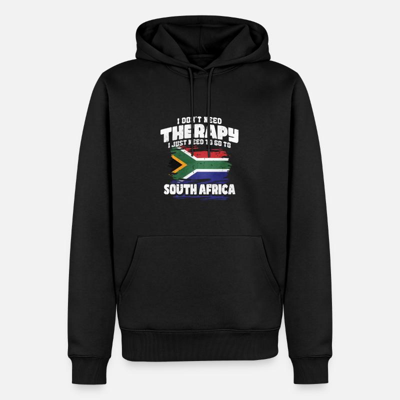 Afrique du Sud - Sweat à capuche Premium bio Homme - noir