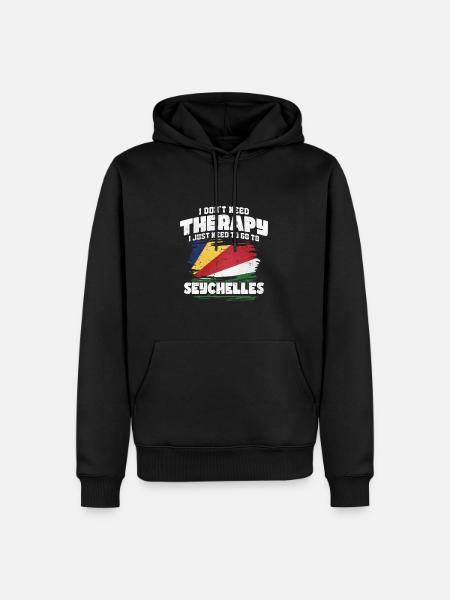 Seychelles - Sweat à capuche Premium bio Homme - noir