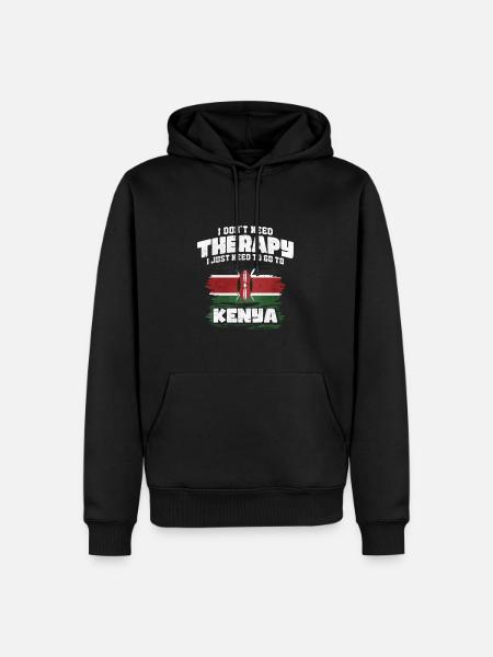 Kenya - Men’s Premium Organic Hoodie - black