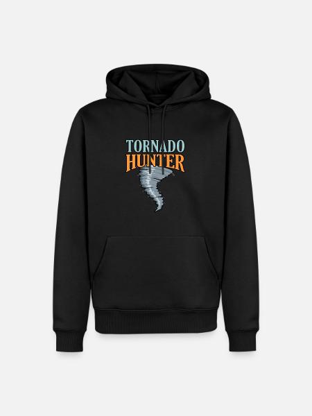 Tornado - Men’s Premium Organic Hoodie - black