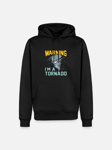 Tornado - Men’s Premium Organic Hoodie - black