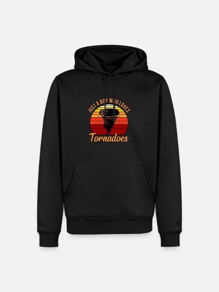 Tornado - Men’s Premium Organic Hoodie - black