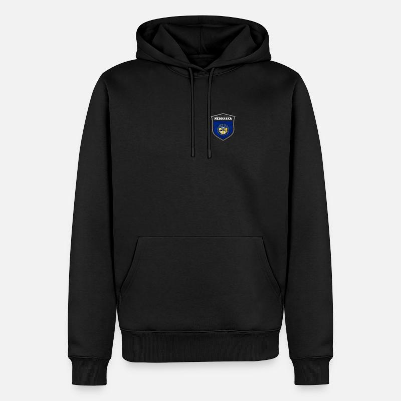 Nebraska - Sweat à capuche Premium bio Homme - noir