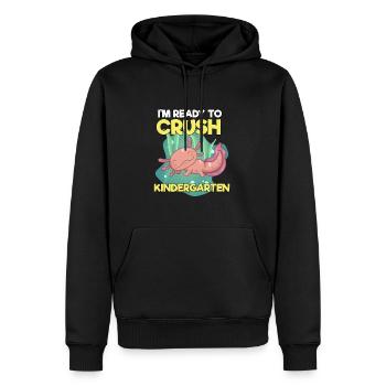 Kindergarten - Männer Premium Bio Hoodie - Schwarz - Vorne - Nico (187cm)