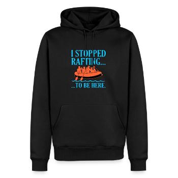 Rafting Extreme Hobby - Men’s Premium Organic Hoodie - black - Front - Nico (187cm)