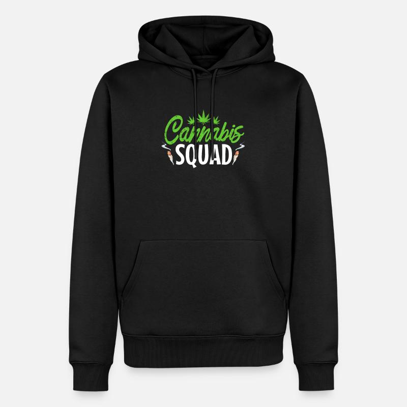 Cannabis trupp - Männer Premium Bio Hoodie - Schwarz