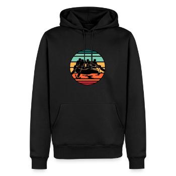 Fluss Rafting - Männer Premium Bio Hoodie - Schwarz - Vorne - Nico (187cm)