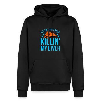 Abenteuer rafting - Männer Premium Bio Hoodie - Schwarz - Vorne - Nico (187cm)