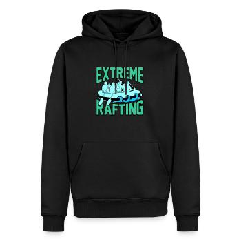 Extreme rafting - Men’s Premium Organic Hoodie - black - Front - Nico (187cm)