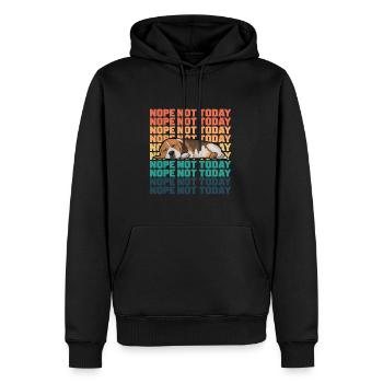 Beagle Hund Nope Heute nicht - Männer Premium Bio Hoodie - Schwarz - Vorne - Nico (187cm)
