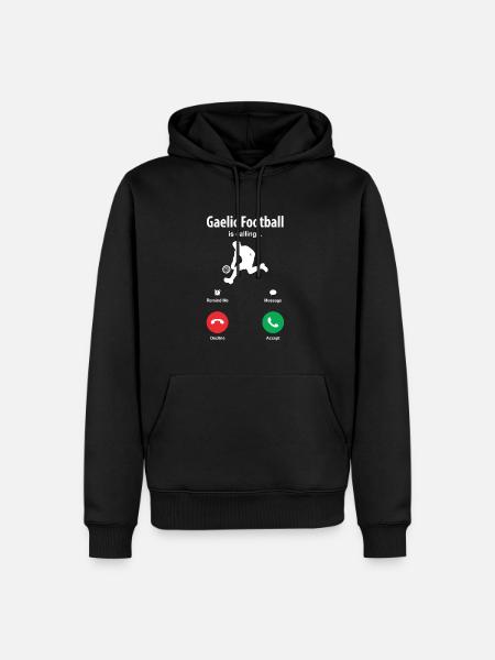 Der Gälische Fußball Ruft - Männer Premium Bio Hoodie - Schwarz