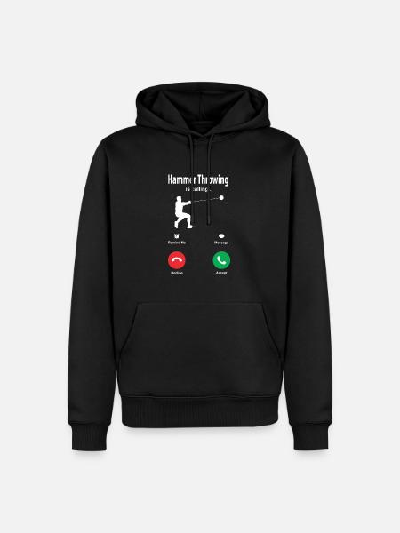 Hammer throw - Men’s Premium Organic Hoodie - black