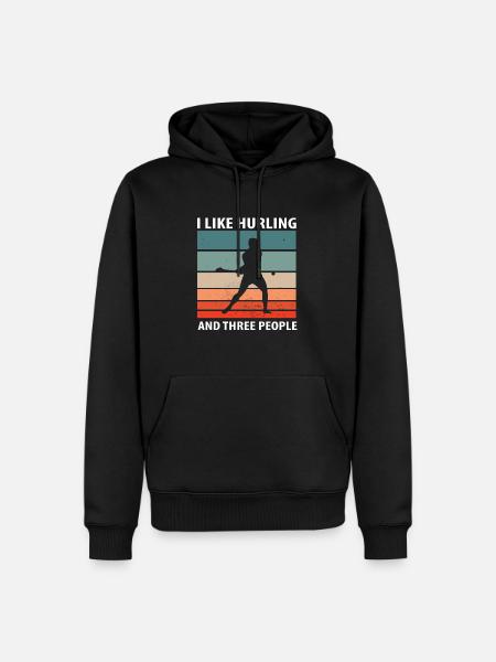Schleudern Hurling - Men’s Premium Organic Hoodie - black