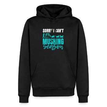 Schlittenhunderennen Schlittenhunde Geschenk - Männer Premium Bio Hoodie - Schwarz - Vorne - Nico (187cm)