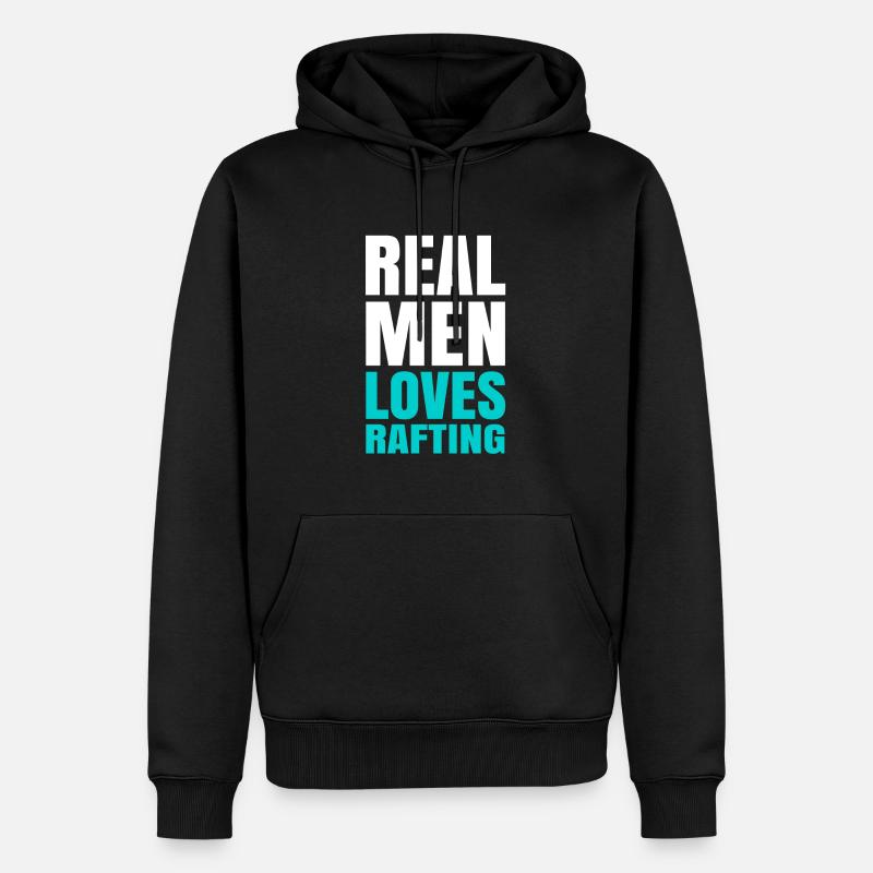 Rafting Aviron Cadeau - Sweat à capuche Premium bio Homme - noir