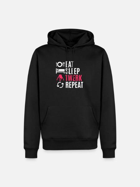 Twerking - Männer Premium Bio Hoodie - Schwarz
