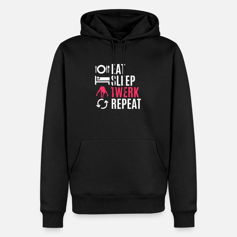 Twerking - Sweat à capuche Premium bio Homme - noir