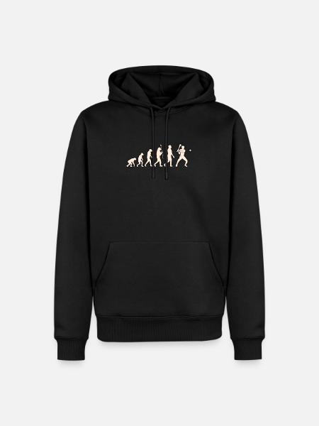 Hurling evolution - Men’s Premium Organic Hoodie - black