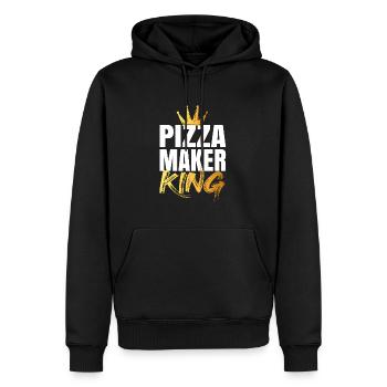 Pizza Maker Macher Pizza Liebe - Männer Premium Bio Hoodie - Schwarz - Vorne - Nico (187cm)