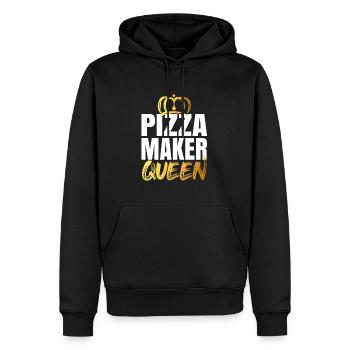 Pizza Maker Macher Pizza Liebe - Männer Premium Bio Hoodie - Schwarz - Vorne - Nico (187cm)
