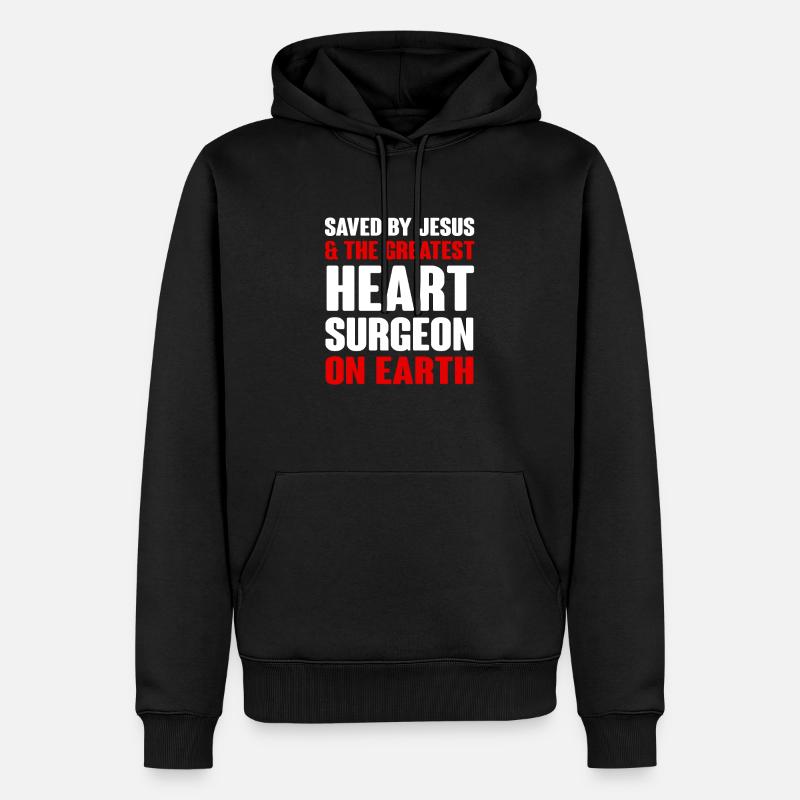 Operation Herz Geschenk - Männer Premium Bio Hoodie - Schwarz