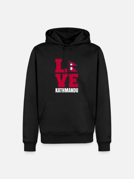 Kathmandu - Men’s Premium Organic Hoodie - black