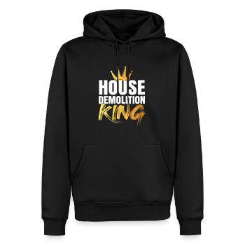 Haus Zerstörung Renovierung Geschenk - Männer Premium Bio Hoodie - Schwarz - Vorne - Nico (187cm)