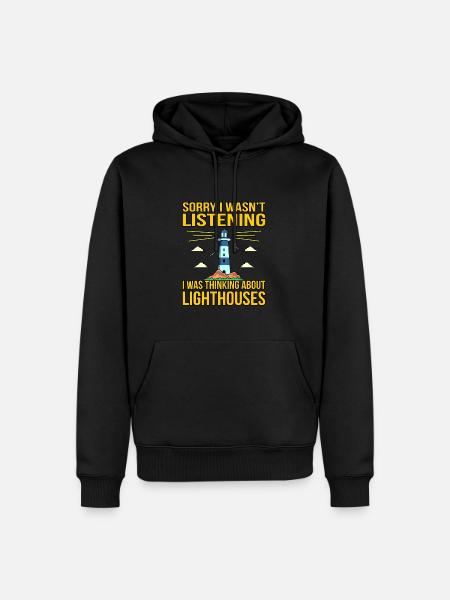 Lighthouse - Men’s Premium Organic Hoodie - black
