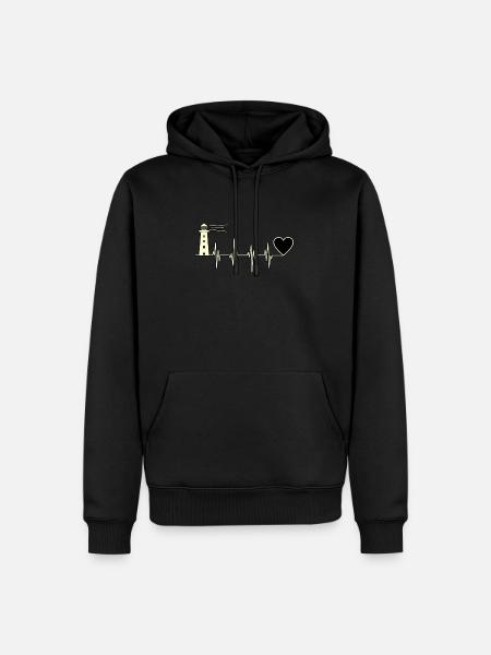 Lighthouse - Men’s Premium Organic Hoodie - black