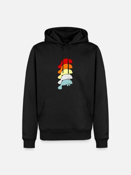Manatee - Men’s Premium Organic Hoodie - black