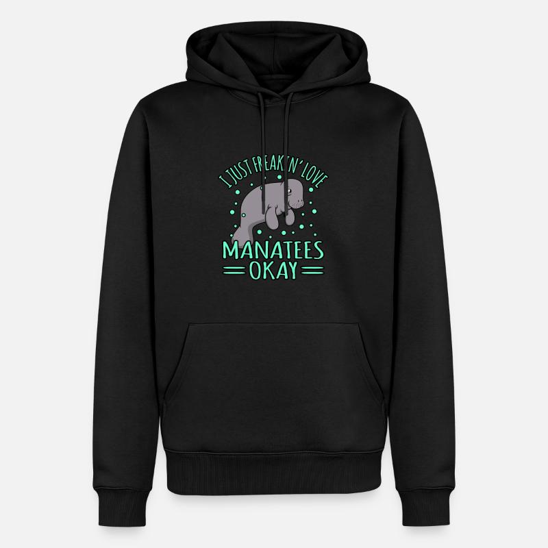 Seekuh - Männer Premium Bio Hoodie - Schwarz