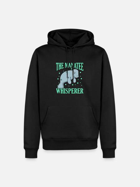 Manatee - Men’s Premium Organic Hoodie - black