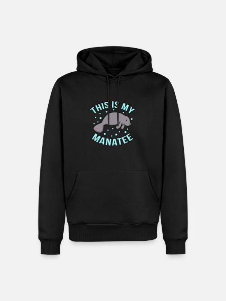Manatee - Men’s Premium Organic Hoodie - black