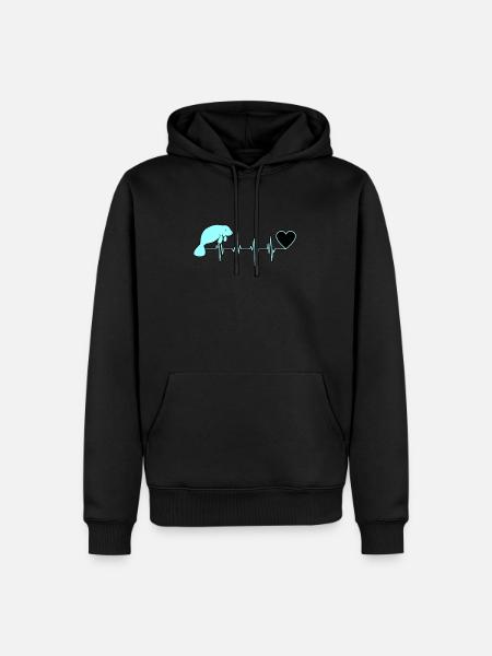 Manatee - Men’s Premium Organic Hoodie - black