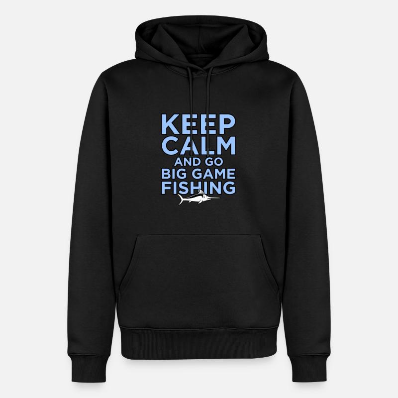 Schwertfisch - Männer Premium Bio Hoodie - Schwarz