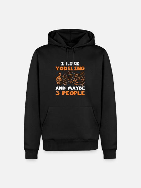 Yodel - Men’s Premium Organic Hoodie - black