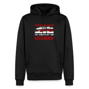 Ludwigshafen Der Geburtsort Von Legenden - Männer Premium Bio Hoodie - Schwarz - Vorne - Nico (187cm)