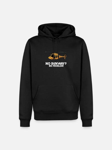 No runway, no problem - Men’s Premium Organic Hoodie - black