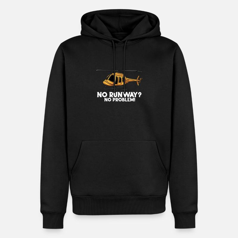 No runway, no problem - Men’s Premium Organic Hoodie - black