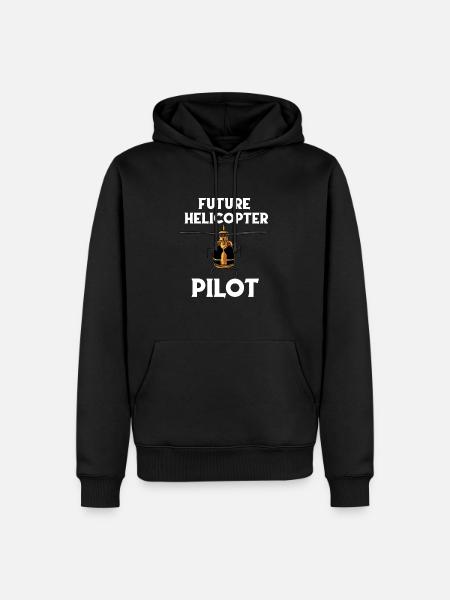 Future helicopter pilot - Men’s Premium Organic Hoodie - black