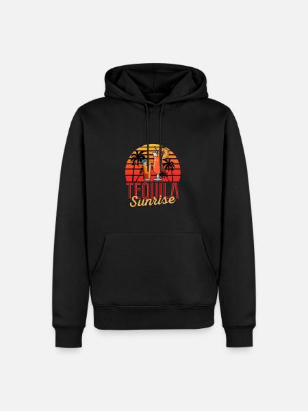 Tequila Sunrise - Men’s Premium Organic Hoodie - black