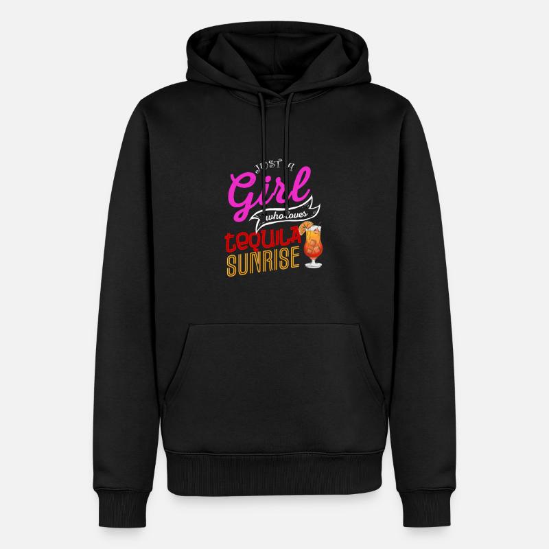 Tequila Sunrise - Männer Premium Bio Hoodie - Schwarz